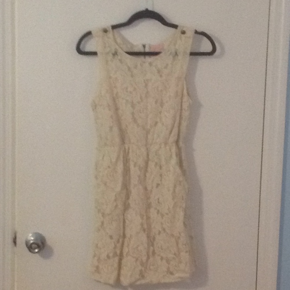 Cream lace dress